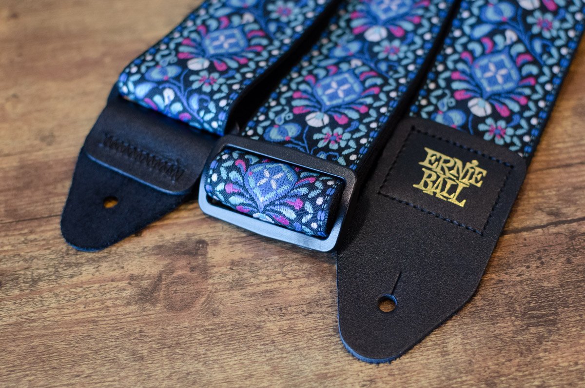 new ERNIE BALL P04097 INDIGO ORCHID JACQUARD GUITAR STRAP haggertys 3