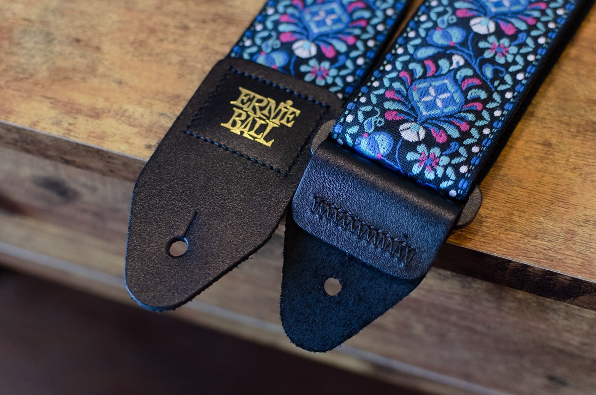 new ERNIE BALL P04097 INDIGO ORCHID JACQUARD GUITAR STRAP haggertys 4
