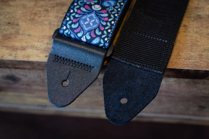 new ERNIE BALL P04097 INDIGO ORCHID JACQUARD GUITAR STRAP haggertys 5