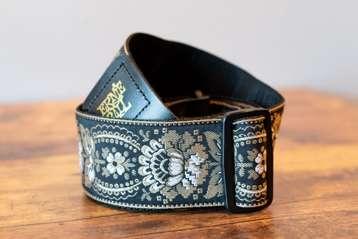 Ernie Ball P04151 Royal Orleans Jacquard Guitar Strap - Gold