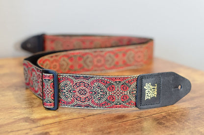 new ERNIE BALL P04162 CRIMSON PAISLEY JACQUARD STRAP haggertys 3