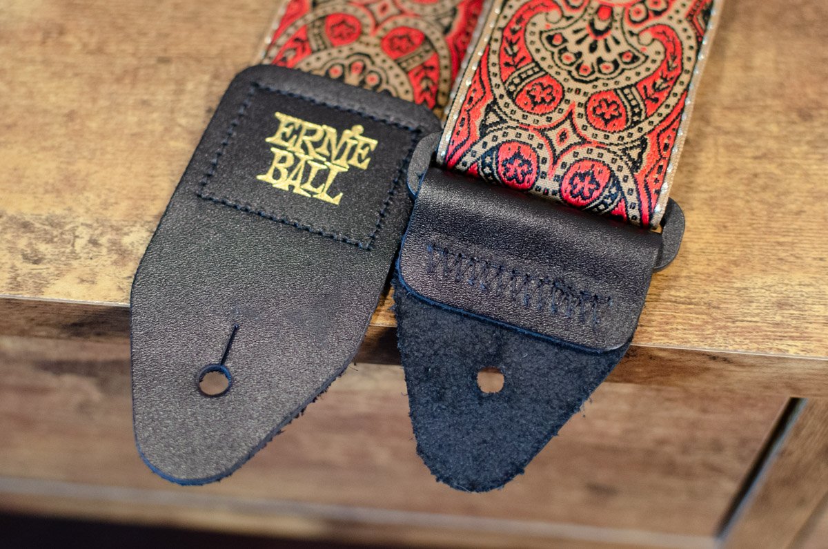 new ERNIE BALL P04162 CRIMSON PAISLEY JACQUARD STRAP haggertys 5