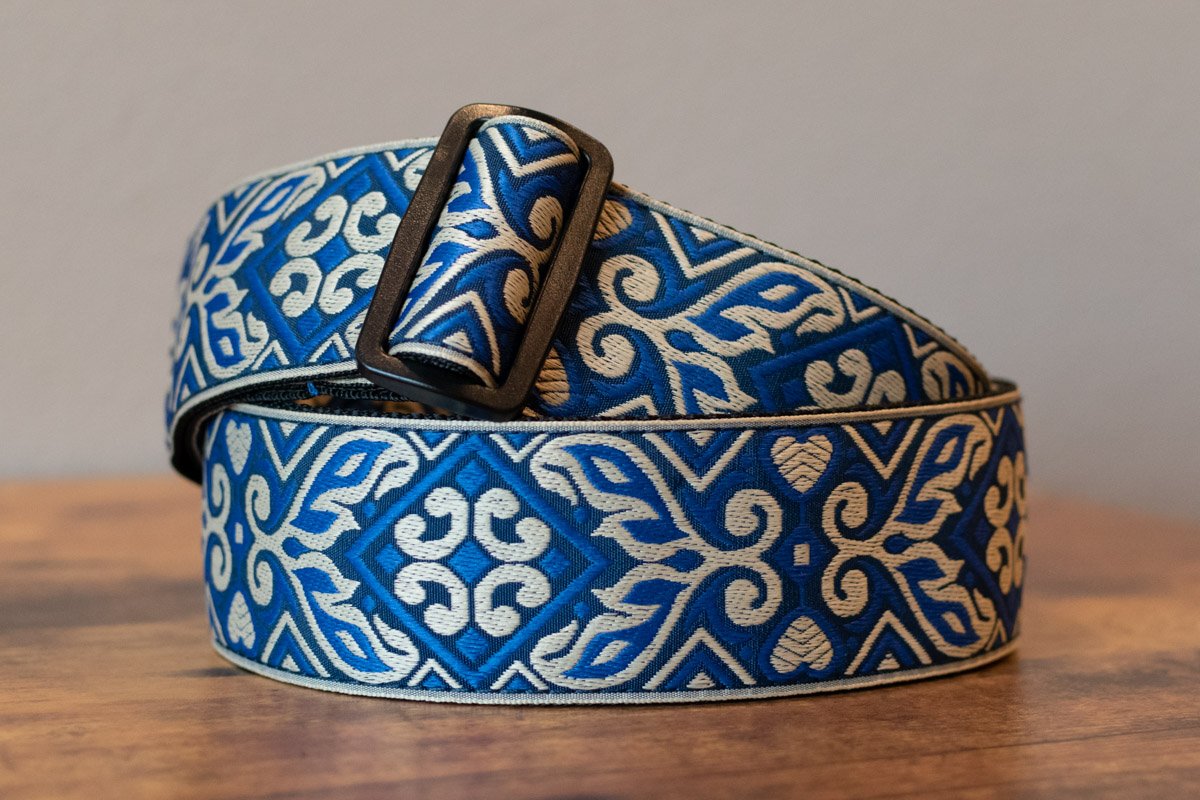 Ernie Ball P04165 Tribal Blue Jacquard Guitar Strap