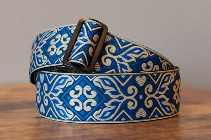 Ernie Ball P04165 Tribal Blue Jacquard Guitar Strap