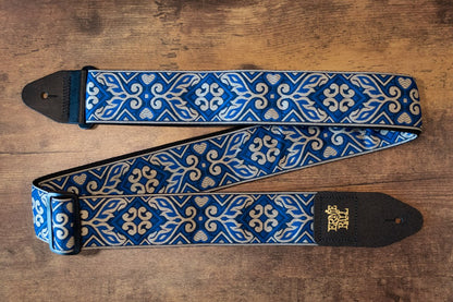 Ernie Ball P04165 Tribal Blue Jacquard Guitar Strap