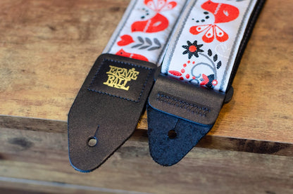 Ernie Ball P04689 Red Bird Winter Jacquard Guitar Strap