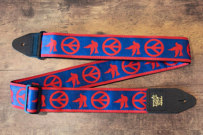 Ernie Ball P04698 Red and Blue Peace Love Dove Jacquard Guitar Strap