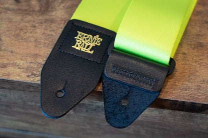 new ERNIE BALL P05320 NEON GREEN PREMIUM GUITAR STRAP haggertys 5