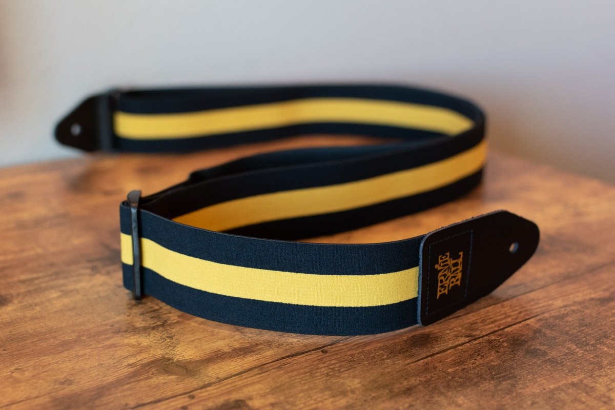 new ERNIE BALL P05328 STRETCH COMFORT RACER YELLOW GUITAR STRAP haggertys 3