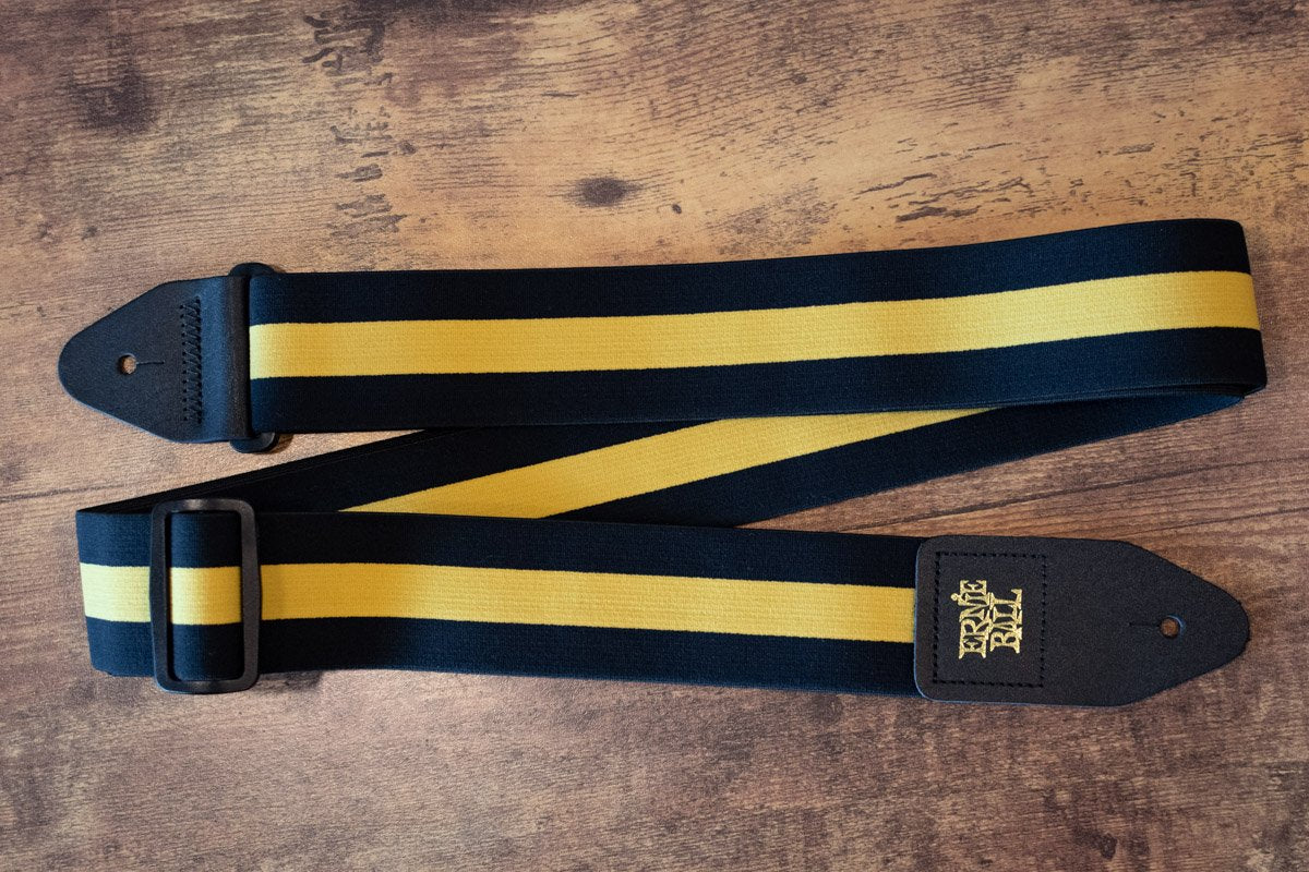 new ERNIE BALL P05328 STRETCH COMFORT RACER YELLOW GUITAR STRAP haggertys 7