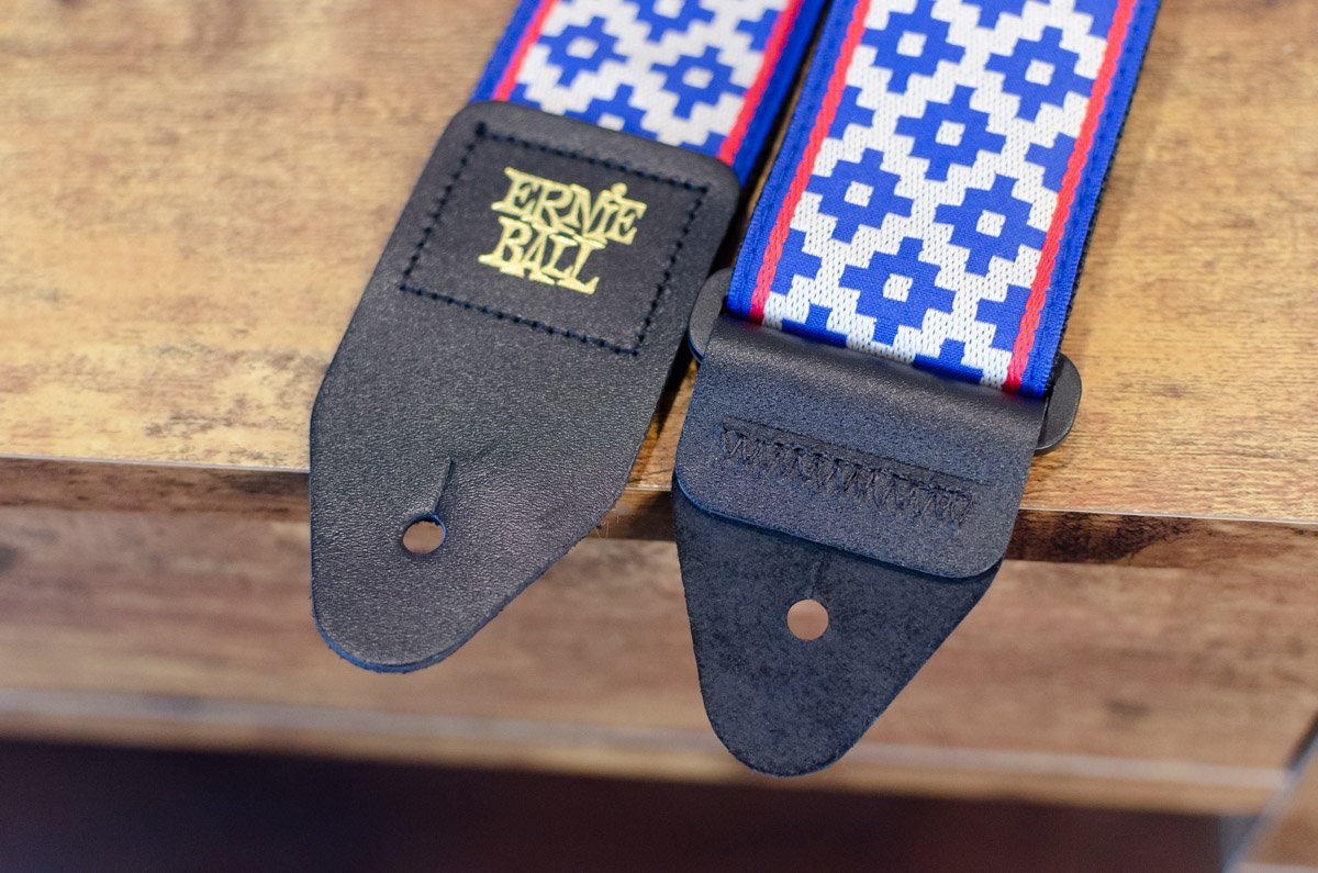 new ERNIE BALL P05336 BLUE CRUX JACQUARD STRAP haggertys 5