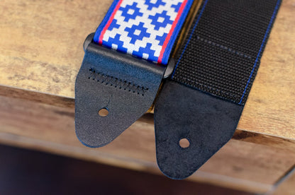 new ERNIE BALL P05336 BLUE CRUX JACQUARD STRAP haggertys 6