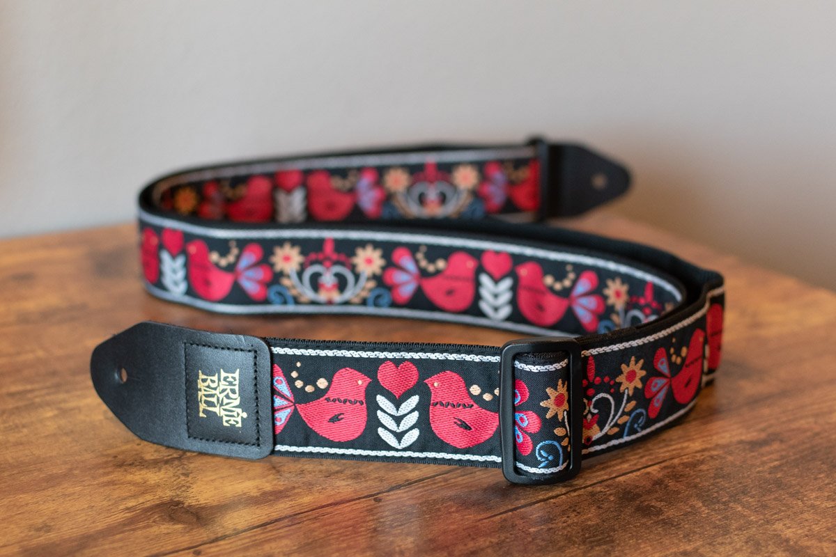 Ernie Ball Redbird Rising Jacquard Strap