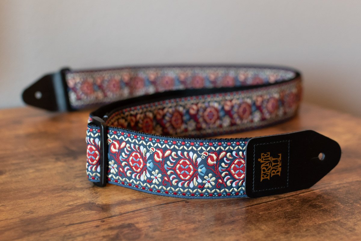 new ERNIE BALL ROYAL BLOOM JACQUARD GUITAR STRAP haggertys 3