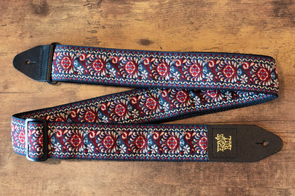 new ERNIE BALL ROYAL BLOOM JACQUARD GUITAR STRAP haggertys 7
