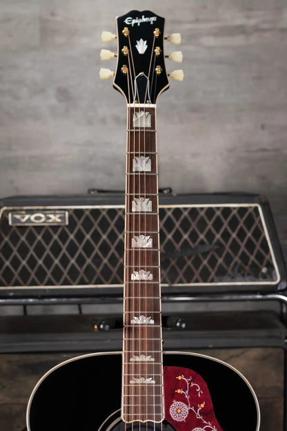 (RTO) - Epiphone J-200 (All Solid Wood; Fishman Sonitone) -  Aged Vintage Sunburst Gloss