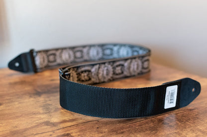 new Ernie Ball Jacquard Strap Silver Orleans haggertys 4