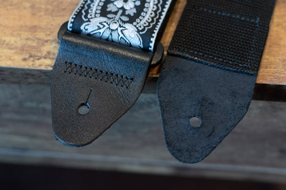 new Ernie Ball Jacquard Strap Silver Orleans haggertys 6