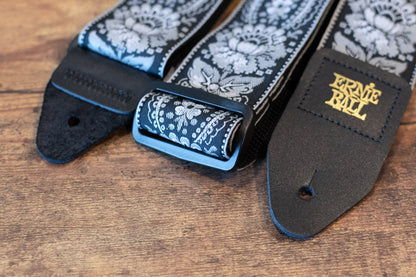 new Ernie Ball Jacquard Strap Silver Orleans haggertys 7