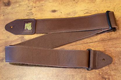 new Ernie Ball P04135 2 Tri Glide Italian Leather Strap Brown haggertys 8