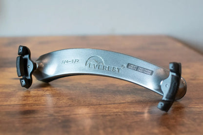Everest Violin/Viola Shoulder Rest, Silver - 3/4-4/4