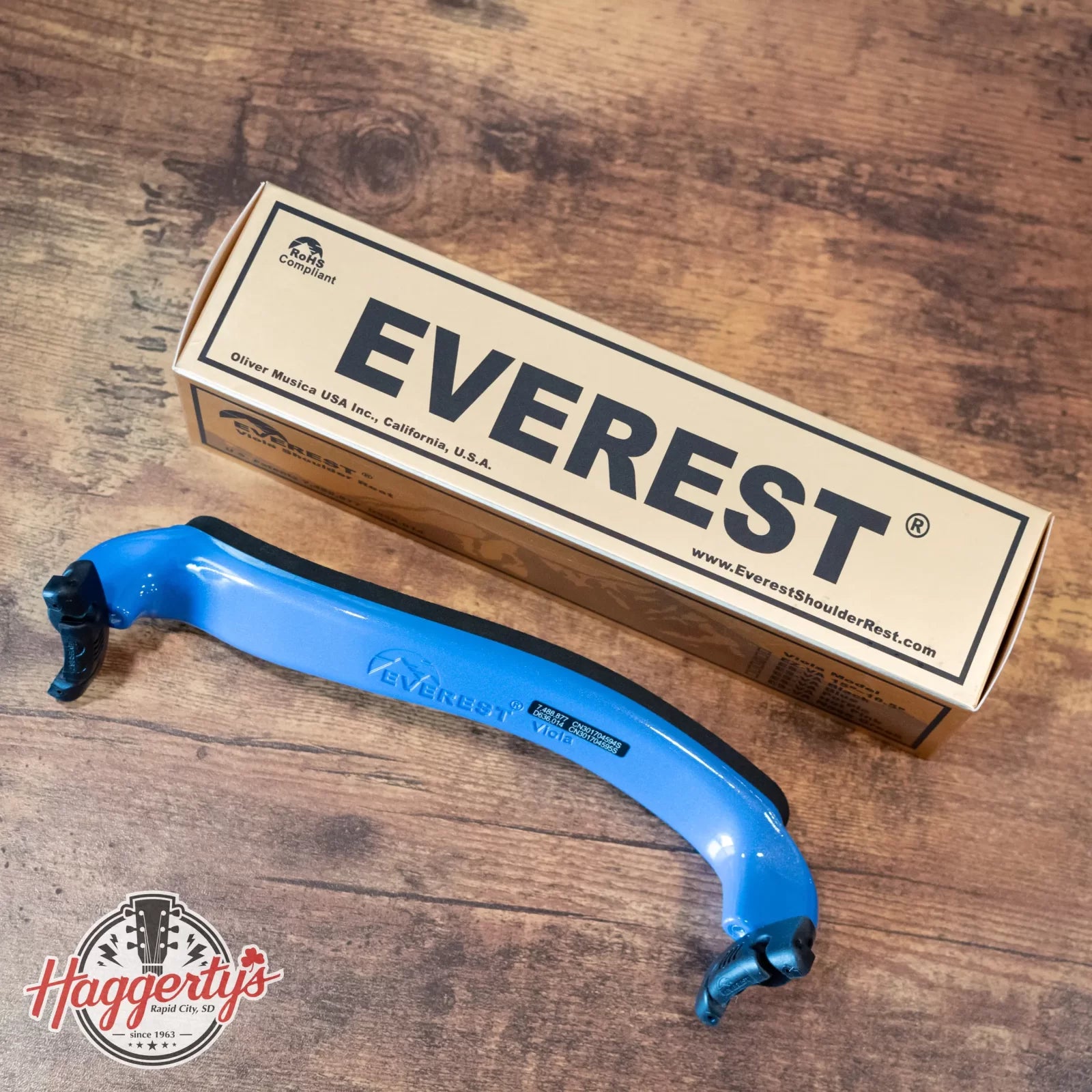 Everest Viola Shoulder Rest - Blue