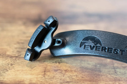 Everest Violin/Viola Shoulder Rest, Matte Black - 1/10-1/4
