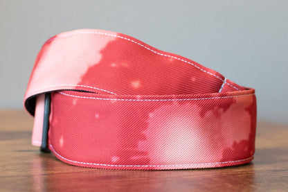 Fender Tie Dye Acid Wash 2" Guitar Strap - Red