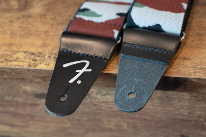 Fender Weighless 2" Woodland Camo Guitar Strap