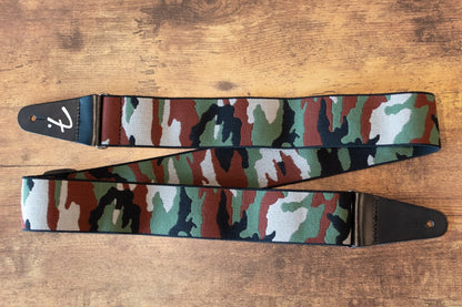 Fender Weighless 2" Woodland Camo Guitar Strap