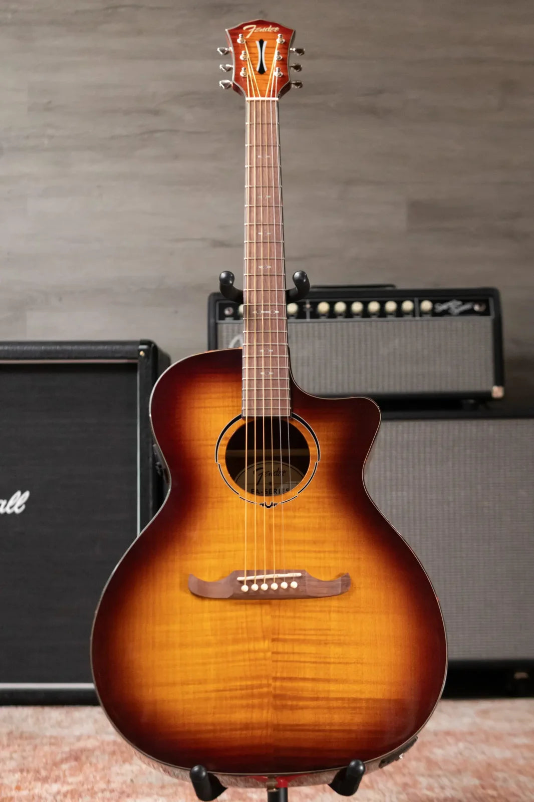 Fender FA-345CE Auditorium Acoustic/Electric Guitar - 3-Color Tea Burst