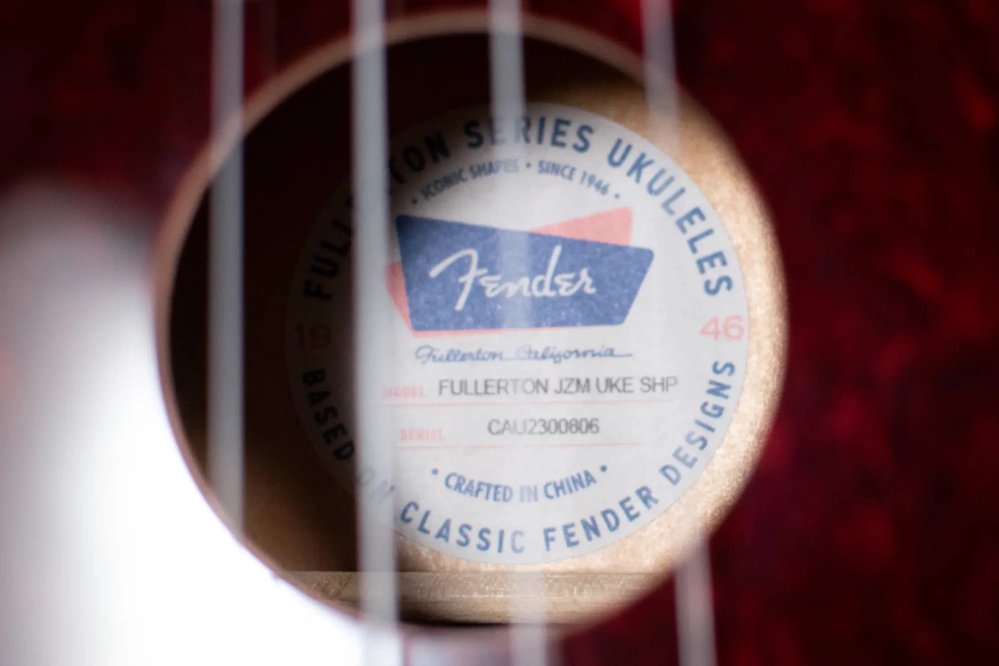 Fender Fullerton Jazzmaster Ukulele, Shell Pink