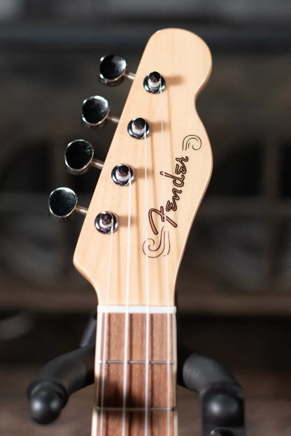 Fender Fullerton Tele Ukulele, White Pickguard - 2-Color Sunburst