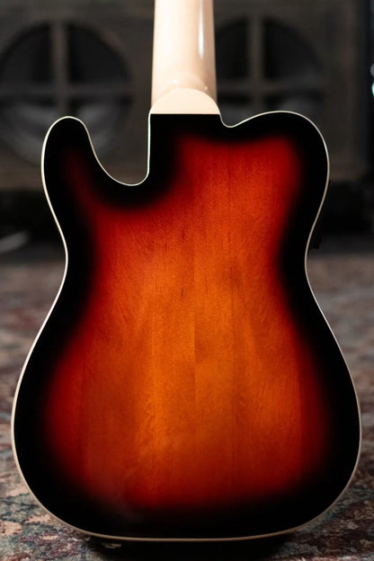 Fender Fullerton Tele Ukulele, White Pickguard - 2-Color Sunburst
