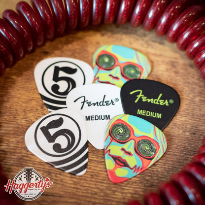 Fender John 5 351 Celluloid Picks, Pack of 6