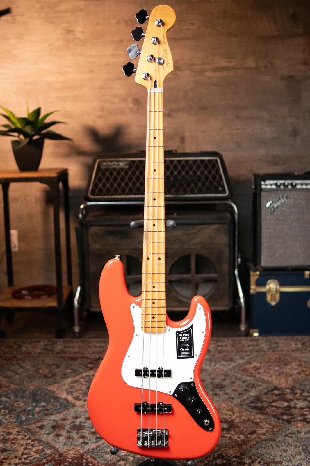 Fender Player II Jazz Bass Maple Fingerboard - Coral Red