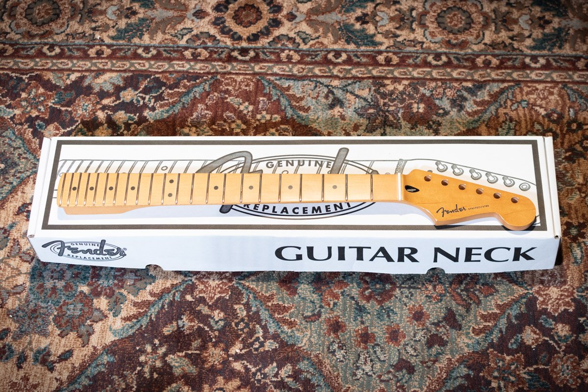 Fender Player Plus Stratocaster Neck, 12" Radius, 22 Med Jumbo Frets, Maple Fingerboard