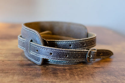 new Fender Vintage Style Distressed Leather Strap haggertys 3
