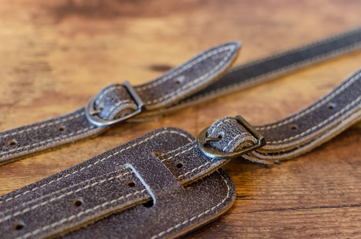 new Fender Vintage Style Distressed Leather Strap haggertys 8