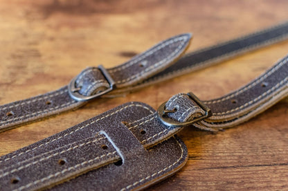 new Fender Vintage Style Distressed Leather Strap haggertys 8