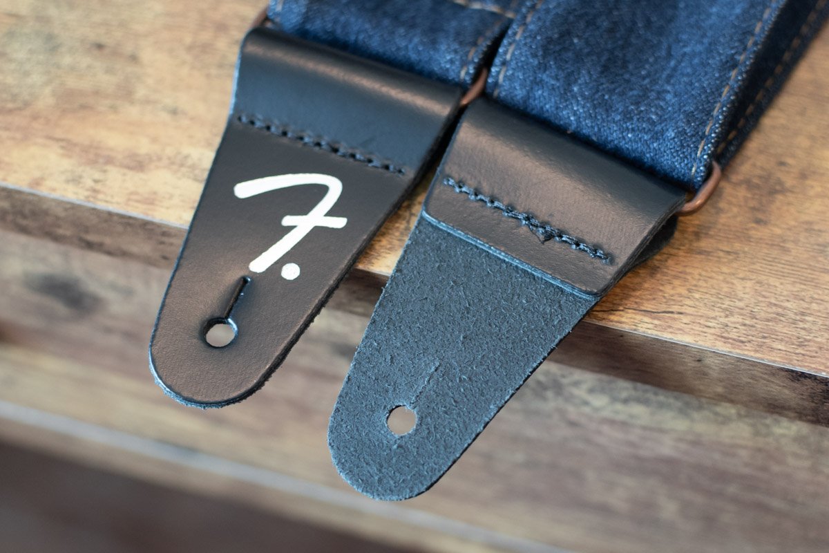 Fender X Wrangler Denim Strap, Dark Indigo - Floor Model