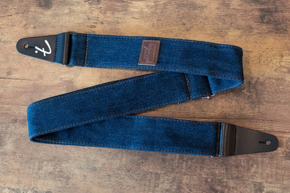 Fender X Wrangler Denim Strap, Dark Indigo - Floor Model
