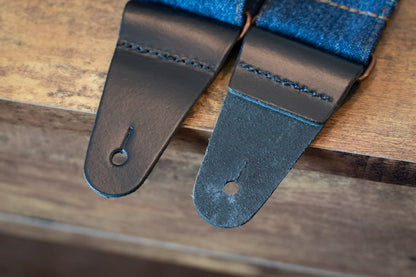 new Fender X Wrangler Denim Strap Indigo haggertys 6