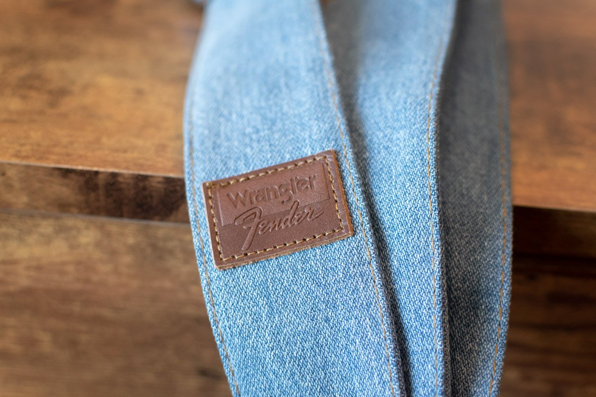 Fender X Wrangler Denim Strap, Light Indigo - Floor Model