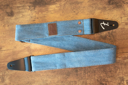 Fender X Wrangler Denim Strap, Light Indigo - Floor Model