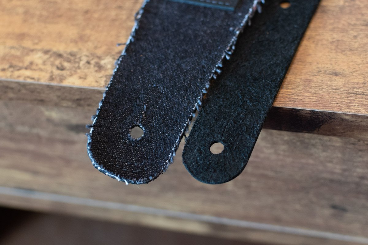 Fender X Wrangler Ripped Paisley Denim Strap, Black
