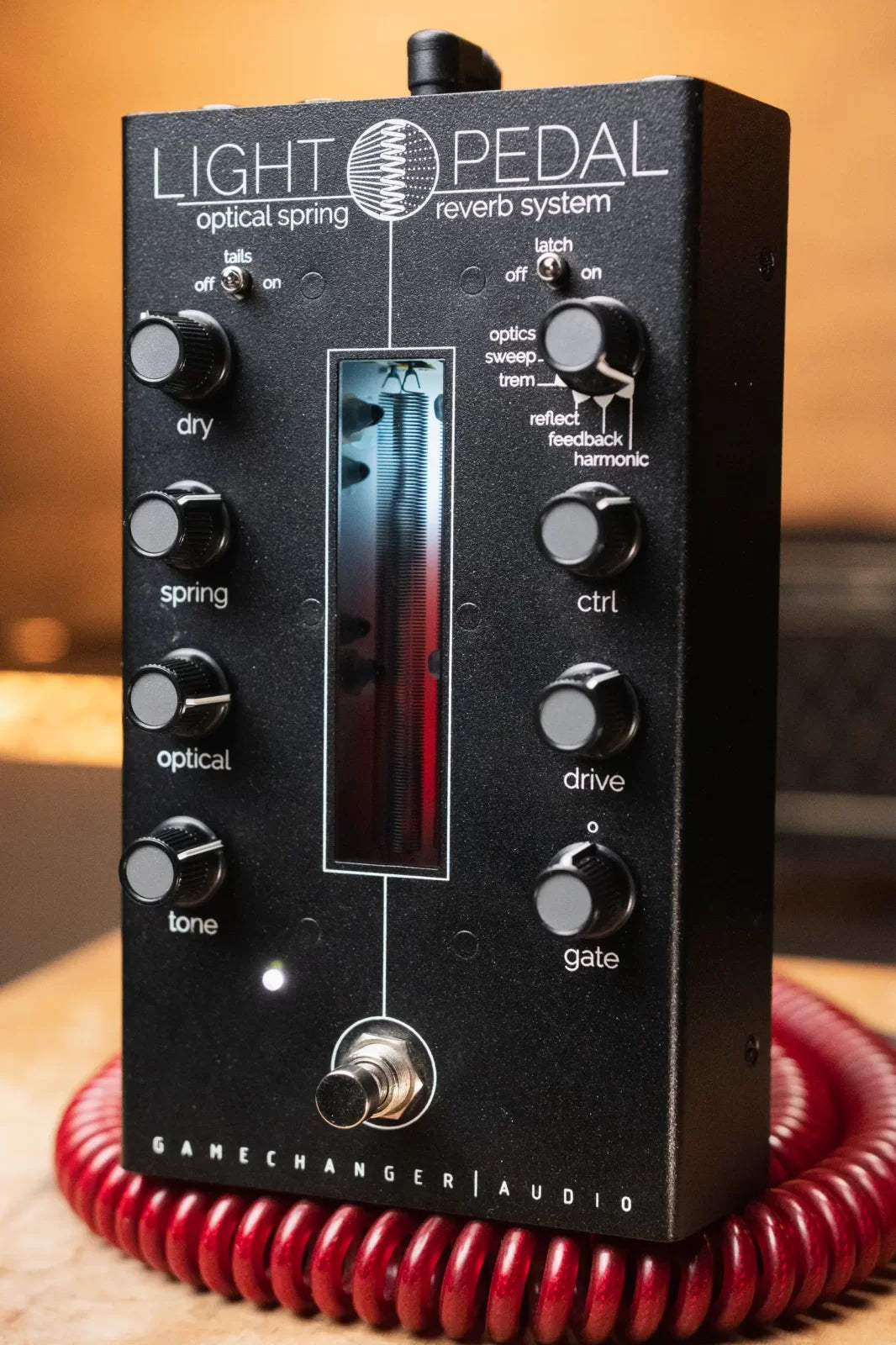 new Gamechanger Audio Light Pedal Analog Optical Spring Reverb haggertys 2
