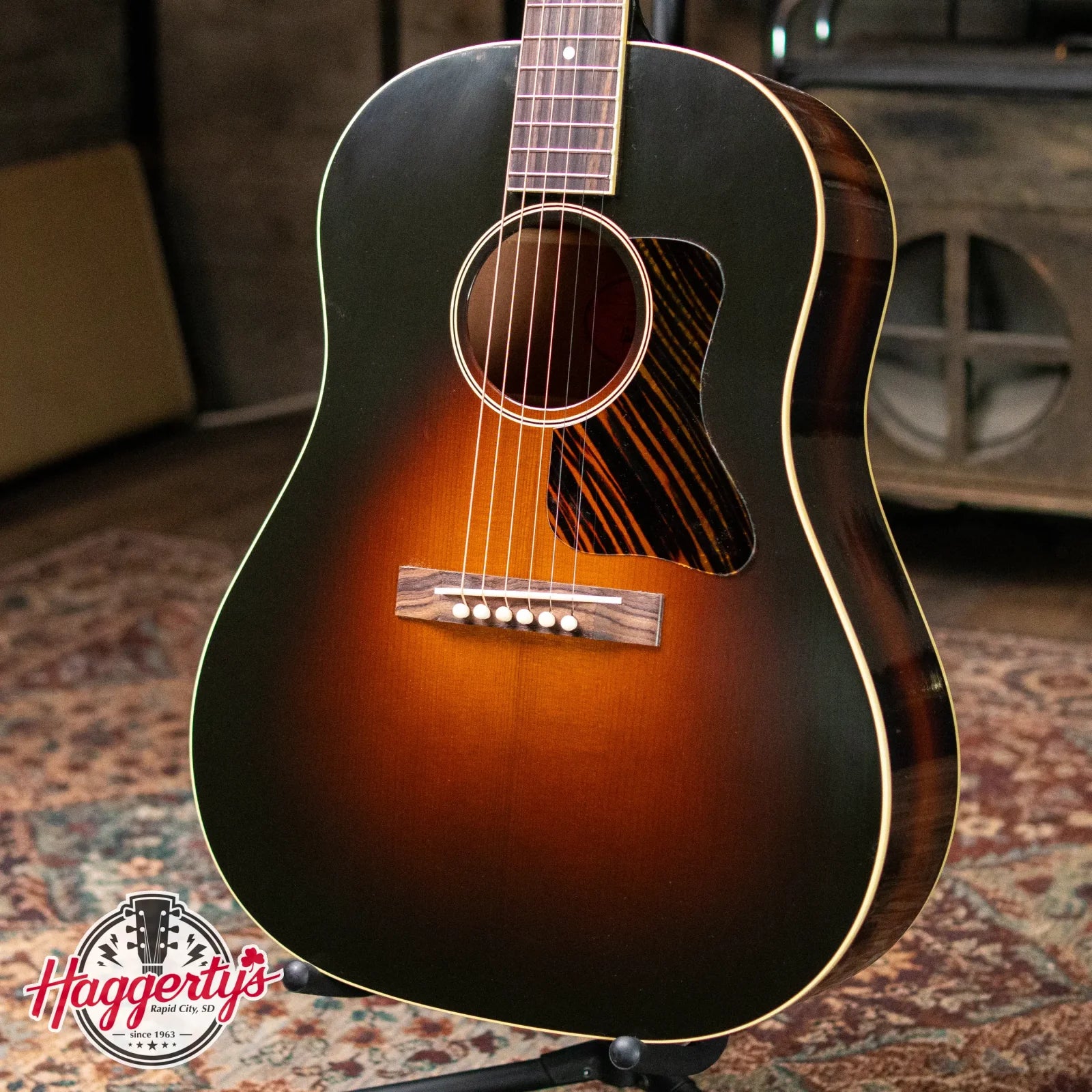 Gibson Custom Shop 1934 Jumbo Acoustic - Vintage Sunburst with Hardshell Case