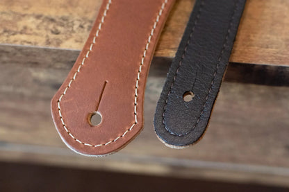 new Gibson Classic Leather Guitar Strap Brown haggertys 4