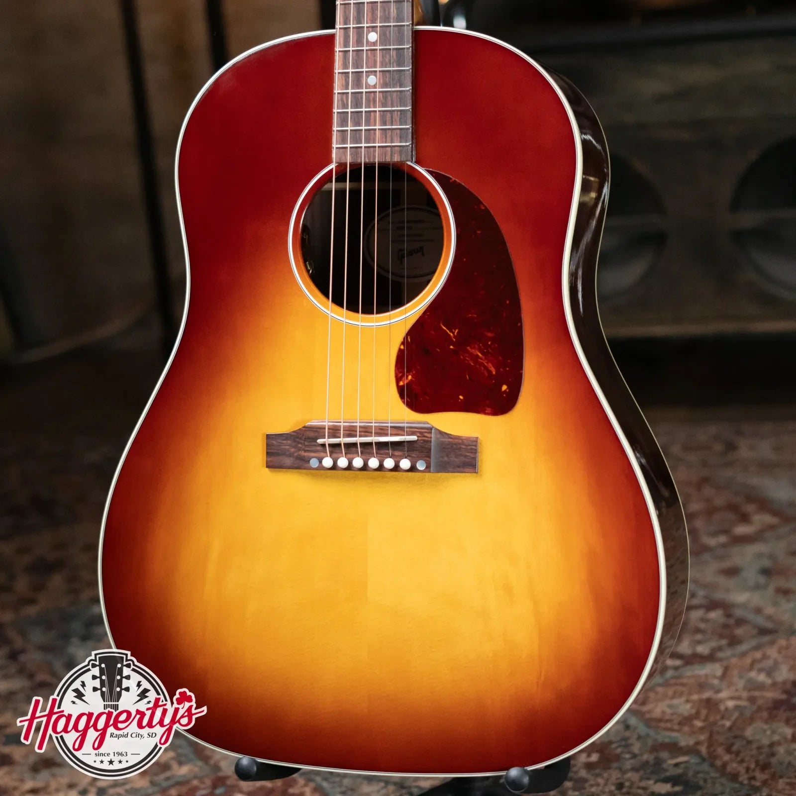 Gibson J-45 Standard Rosewood Acoustic/Electric Guitar - Rosewood Burst with Hardshell Case